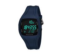 (Azul marino) Reloj cronógrafo con alarma y podómetro 3D multifunción para hombre, reloj de pulsera