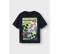 Azul Minecraft Camiseta