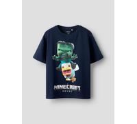 Azul Minecraft Camiseta