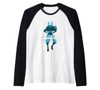 Azul Monocromático Aang The Last Airbender Camiseta Manga Raglan