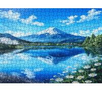 azul Montaña Puzzle 2000 Piezas Adultos, Rompecabezas con Letras en la Parte Posterior - Piezas que Encajan Perfectamente, Reto de Concentración, Regalo para mujer y Decor Hogar, 99.5 x 70.5 cm w0-468