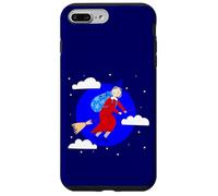 Azul Navidad Bruja befana broomrider spookmas Epifanía Carcasa para iPhone 7 Plus/8 Plus