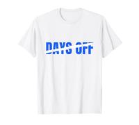 Azul No 0 Days Off WT Gráfico Azul Camiseta