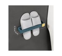 (Azul océano) Accesorio de baño, pantuflas, perchero autoadhesivo, sin perforaciones, toallero de pared