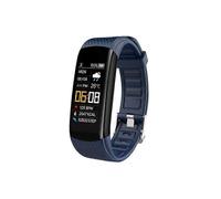 (Azul oscuro) Pulsera de fitness con podómetro, monitor de presión arterial y frecuencia cardíaca, resistente
