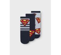 NAME IT Nmmjasper Superman 3P Wab - Calcetines para niño (3 unidades), Dusty Blue, 31-33