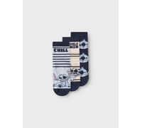 NAME IT Nmmjermaine Stitch 3P Calcetines Wdi, Dusty Blue, 22-24