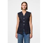 Azul Pcnua Fitted Denim Chaleco M