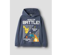 Azul Pokémon Sudadera Con Capucha