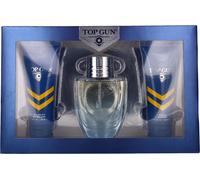 Azul Por Top Gun para Hombre Set: EDT+ Asb + Gel Corporal y Cabello