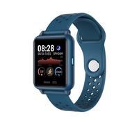 (Azul) Pulsera deportiva Rollme S06 con termómetro Monitor de oxígeno y presión arterial de frecuencia cardíaca