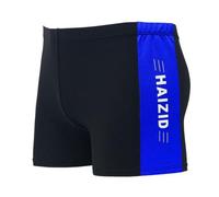 (Azul real, 4XL) Bañador para hombre adulto, cintura elástica de tiro medio, color patchwork, repelente