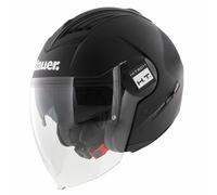 Azul Real B jet casco sólido mate negro