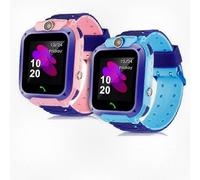 (Azul) Reloj inteligente 4G para niños con tarjeta SIM, rastreador GPS, WiFi, chat de voz y videollamada,