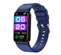 (Azul) Reloj inteligente de salud con monitor de glucosa, ECG, PPG y presión arterial, IP68 impermeable, deportivo para hombres y mujeres