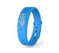 (Azul) Reloj recordatorio con alarma de vibración, con hasta 6 alarmas personales o recordatorios de