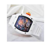 (Azul) Reloj unisex de cuarzo automático Top Deluxe Deluxe RM Ceramic Smile Trend con 3 pines