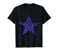 Azul Rockabilly Punk Rock n Roll Leopardo Patrón Guepardo Camiseta gráfica económica