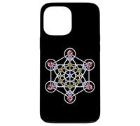 Azul Rojo Blanco Piedras Como Metatron Cube Mandala Carcasa para iPhone 13 Pro Max