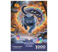 Azul Ruso Puzzle De 1000 Piezas Un Desafío Imposible Juguetes Descomprimidos Familiar Regalos Familiares para Adultos Y Niños 38x26cm/1000pcs