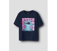 Azul Stitch Camiseta