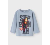 Azul Superman Top De Manga Larga
