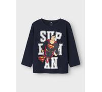 Azul Superman Top De Manga Larga