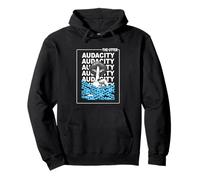 Azul The Utter Audacity Blue Graphic Sudadera con Capucha