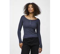 Azul Top De Manga Larga XL