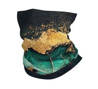 Azul Verde 2 Polainas De Cuello Multifuncional Pasamontañas Viento Polvo Prueba Bandana para Motocicleta Ciclismo Caza 25X50Cm