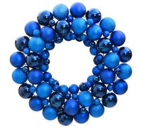 (azul) vidaXL Corona de Navidad Guirnalda de Navidad Decoración de Navidad Corona de Navidad 45 cm Poliestireno
