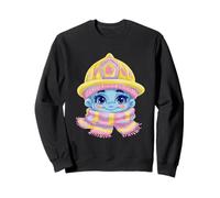 Azul Winter Character Fantasy Retrato Gráfico Casco Amarillo Sudadera