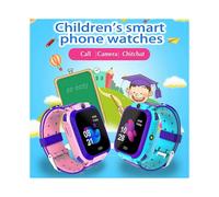 (Azul y rosa) Reloj inteligente para niños, reloj inteligente SOS para niños, tarjeta SIM, ubicación