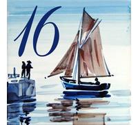 Azul'Decor35 Personalizado casa Placa Decorativa con Nombre de la Calle y Puerta número - Ceramica - 10x10, 15x15 o 20x20cm