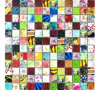 Azulejo De Cerámica Mosaico Retro Vintage POP UP Colorido Pared WB18D-1605