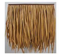 Azulejo De Paja Artificial Rollo De Paja De Palma Plástico Resistente Azulejo De Paja De Simulación De Hoja De Palma Artificial Paja De Granja Gazebo Decoración(Yellow a,20pcs)