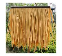 Azulejo de paja de simulación de alta densidad, césped de plástico resistente al fuego para cenador, casa de madera, granja y decoración al aire libre