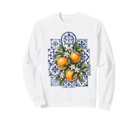 Azulejo Portugués Naranjas Lisboa Mediterráneo Costa Sudadera