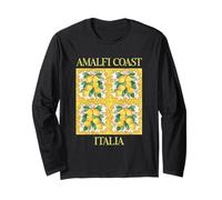 Azulejo Tradicional Italiano Costa de Amalfi Mediterráneo Vintage Manga Larga