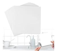 Azulejos Adhesivos Cocina 15 x 15 cm, Baldosas Adhesivas Pared 48 Unidades, Azulejos Adhesivos Baño Blanco, Vinilos para Baño, Trasera de Cocina, Resistente Vinilos