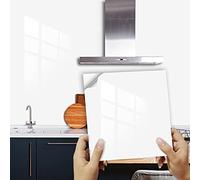 Azulejos Adhesivos Cocina 30x30cm Blanca Minimalista Vinilos Baño Azulejos Impermeable Azulejos Adhesivos Baño Vinilo Pared Decoración de Muebles Azulejos Adhesivos (10 Piezas)