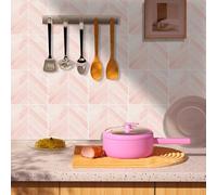 Azulejos Adhesivos Cocina Geometría Rosa Vinilo Adhesivo Cocina Azulejos Adhesivos Baño Pvc Baldosas Adhesivas Pared Impermeable Vinilos Baño Autoadhesivo Baldosas Adhesivas 25x30cm/10 Pcs