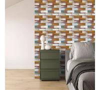 Azulejos Adhesivos Cocina Grano De Madera Naranja Vinilo Adhesivo Cocina Azulejos Adhesivos Baño Pvc Baldosas Adhesivas Pared Impermeable Vinilos Baño Autoadhesivo Baldosas Adhesivas 27x27cm/40 Pcs