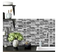 Azulejos Adhesivos Cocina Impresión De Mármol Gris Vinilo Cocina Pvc Azulejos Adhesivos Baño Impermeable Baldosas Adhesivas Pared Duradero Revestimiento Pared Baño Vinilo Adhesivo 12x24.6cm/36 Pcs