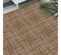 Azulejos Adhesivos Cocina madera marrón retro Suelo Vinilo Autoadhesivo Impermeable Baldosas Adhesivas Pared Muebles Decorativos Quitar y Pegar Vinilos Baño Azulejos 30x30 (10 Piezas)