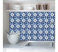 Azulejos Adhesivos Cocina Mármol Azul Oscuro Azulejos Adhesivos Baño Impermeables Baldosas Adhesivas Pared para Gabinete Muebles Decoración Vinilo Adhesivo Pared Cocina 10x10 cm /10 Piezas
