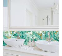 Azulejos Adhesivos Cocina Mármol De Oro Verde Baldosas Adhesivas Pared Pvc Vinilo Adhesivo Cocina Vinilos Baño Azulejos Impermeable Vinilo Adhesivo pared Baño Losetas Vinilicas 20x20cm/10 Piezas