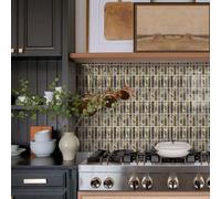 Azulejos Adhesivos Cocina Mármol Dorado En Forma De Barra Vinilo Baldosas Adhesivas Pared,Baldosas pared Baños Decoracion,Pegatinas de Baldosas Adhesivas pared Autoadhesivos, Impermeables