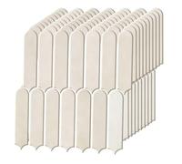 Azulejos adhesivos para cocina, azulejo 3D, 10 unidades, azulejos de cocina autoadhesivos, para pared posterior de cocina, azulejos de pared autoadhesivos, 30,5 x 30,5 cm (color crema)