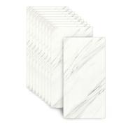 Azulejos adhesivos para suelo, autoadhesivos, 30 x 60 cm, 10 unidades, 2,5 mm, aspecto de mármol PET impermeable y antideslizante para baño y cocina, para pegar sobre azulejos existentes